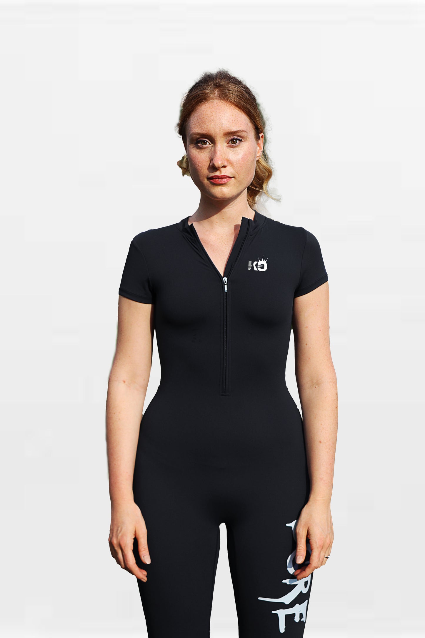 'FIT CORE' Half Zip Women Jumpsuit